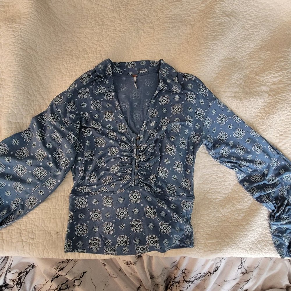 Free People Paisley Top